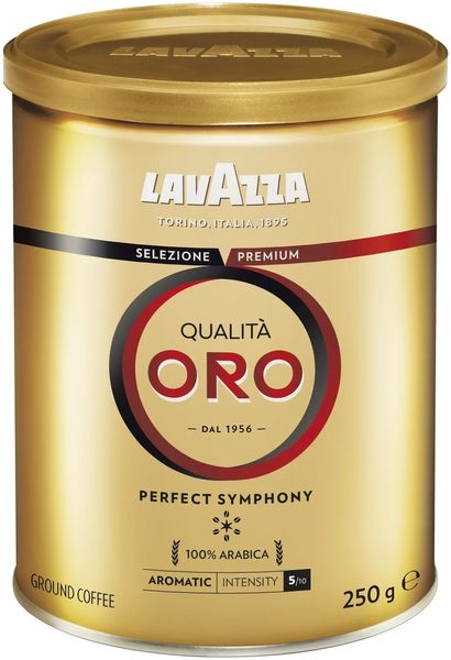 Ящик меленої кави Lavazza Qualita Oro з/б, 250г (у ящику 12 шт) 0200214 фото