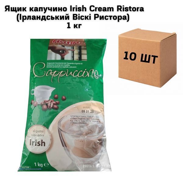 Ящик капучино Irish Cream Ristora (Ірландський Віскі Ристора) 1кг (у ящику 10шт) 02-0008 фото
