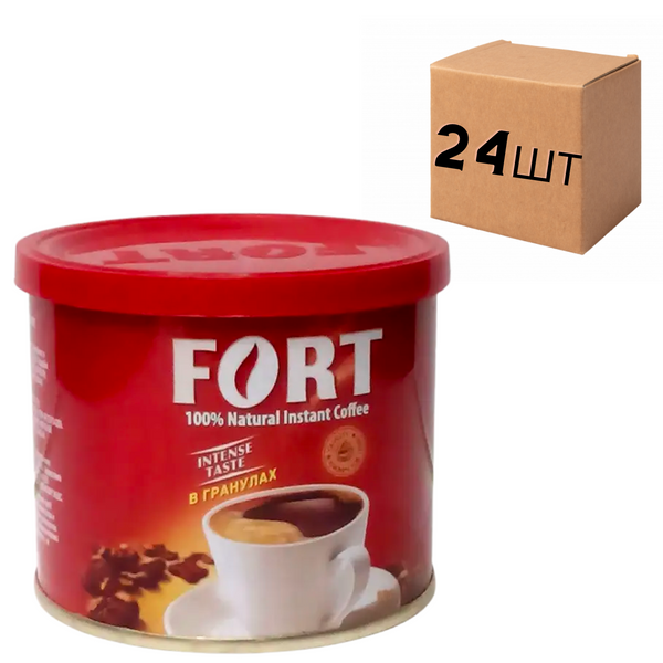 Ящик растворимого кофе Fort Intense Taste 50 г (в ящике 24 шт) 0200170 фото