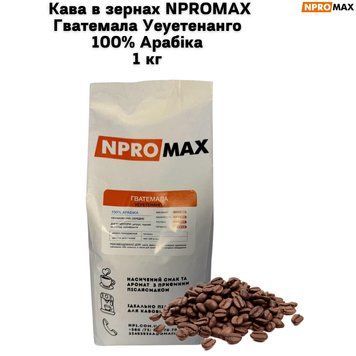 Кава в зернах NPROMAX Гватемала Уеуетенанго 100% Арабіка 1 кг 04-0652 фото