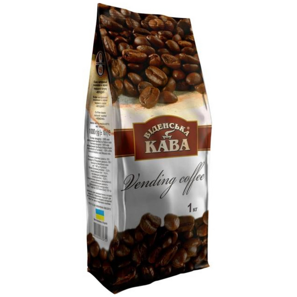 Ящик кави в зернах Віденська Vending 1 кг (в ящику 6 шт) 02-0397 фото