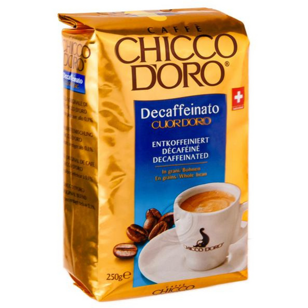 Ящик Кави в зернах Chicco D'oro Decafeinato 250 г (у ящику 12 шт) 0200375 фото