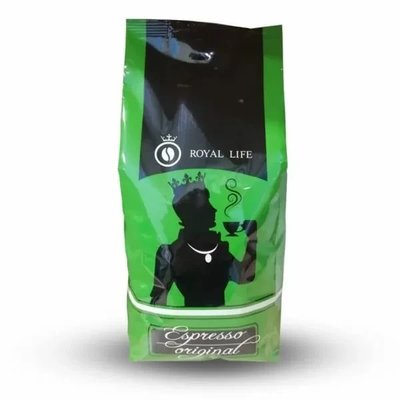 Кава в зернах Royal-Life Купаж Espresso Original 90% арабіка, 10% робуста, 1 кг 0400013 фото