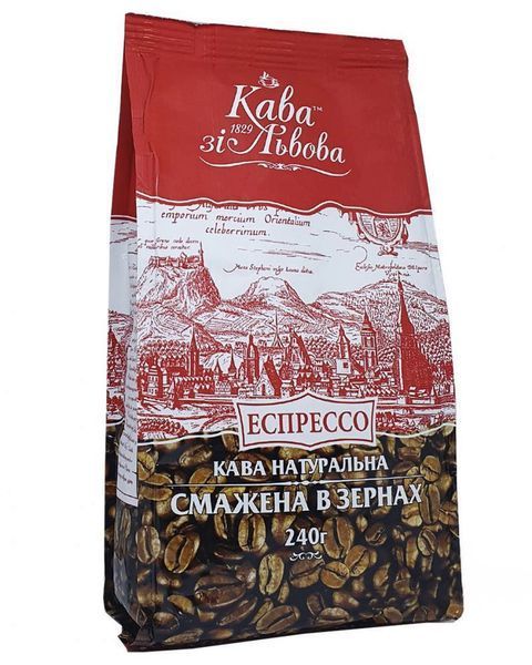 Ящик кофе в зернах Галка, Кофе из Львова - Эспрессо, 240 г. (в ящике 14 шт) 02-0334 фото
