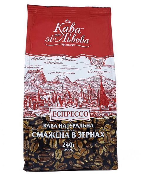 Ящик кофе в зернах Галка, Кофе из Львова - Эспрессо, 240 г. (в ящике 14 шт) 02-0334 фото