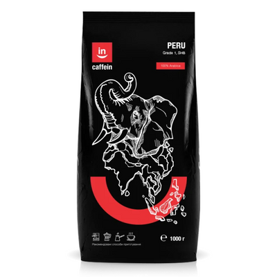 Кава в зернах Арабіка Caffein Peru Grade 1, SHB (Перу), 1кг 11306 фото